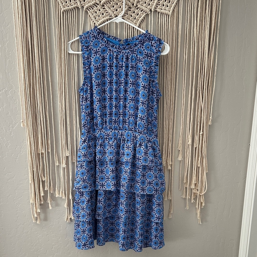 Banana Republic Blue and Purple Floral Dress